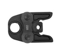 Alicates de crimpado de tubos de 32 mm, forma de abrazadera de tubo, forma de abrazadera de tubo, compacta, modelo Mark, esquinas redondas, para conexiones de tubos con un diámetro exterior de 1,26