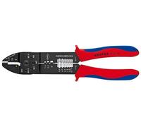 Knipex Pinza de crimpado 97 22 240, negro lacado, mangos multicomponente, 240 mm