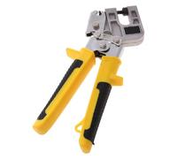 Alicates de crimpadora de pernos de aleación de aluminio de 10 pulgadas para fijación de tachuelas de metal, operación con una sola mano con palanca extendida, mango antideslizante para uso en