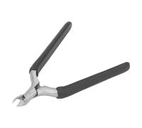 Alicates de cutículas, cortacutículas profesional de resorte en línea, ergonómico de acero inoxidable para salón de uñas (negro)