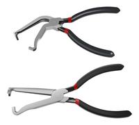 Alicates de desconexión, 2 piezas Alicates de desconexión eléctrica para automóviles Accesorios para automóviles de acero al carbono ergonómicos doblados y rectos resistentes a la corrosión