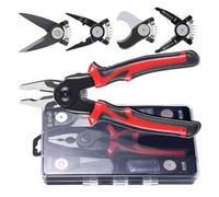 Alicates de electricista multifuncionales reemplazables 5 en 1, aguja de corte de alambre, alicates de nariz, herramienta especial electricista para el hogar