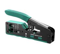 Alicates de engarzado de paso Rj45 Rj12 Rj11 Cat7 Cat6 Cat6A Cat5 Cat5e herramienta de engaste pelado con conectores Ethernet 8P/6P