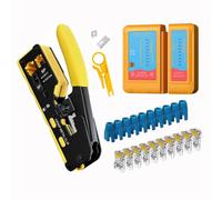 Alicates de engarzado de paso Rj45 Rj12 Rj11 Cat7 Cat6 Cat6A Cat5 Cat5e herramienta de engaste pelado con conectores Ethernet 8P/6P