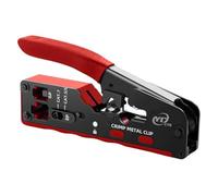 Alicates de engarzado de paso Rj45 Rj12 Rj11 Cat7 Cat6 Cat6A Cat5 Cat5e herramienta de engaste pelado con conectores Ethernet 8P/6P