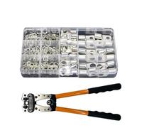 Alicates de engarzado hexagonales manuales HX-50B con matrices intercambiables, 6-50 mm², for terminales grandes(Orange)