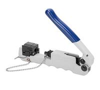 Alicates de engaste, herramienta multifuncional de terminales de acero, herramienta de compresión todo en para conectores F, BNC y, rango de engaste ajustable con mango