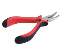 Alicates de extensión, alicates de punta curva, herramienta de bricolaje for extensiones de cabello, alicates de clip for micro anillos, eslabones, cuentas y extensiones de cabello con plumas.