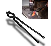 Alicates de forja de 17 pulgadas en V, alicates para mandíbulas de lobo, fabricación de cuchillos ensamblados, forja, hoja y yunque