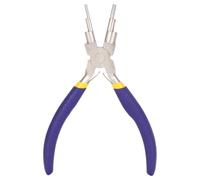 Alicates de joyería de nariz redonda Acero al carbono Herramienta de mano multifuncional para hacer joyas para doblar anillos Dar forma a bucle de alambre Artista profesional