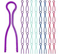 Alicates de lata, 42 Piezas Alicates Bobinas Alambre, Pinzas de Bobinas de Alambre, Soporte de Carrete de Plástico Clips de Lata, Porta-Bobinas Portaalambre Lata Clips