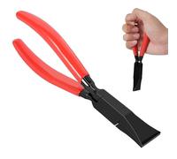 Alicates de metal de acero, herramientas de alicates rectos y dobladores de láminas de metal de 7 pulgadas, alicates de costura de borde con mango ergonómico para doblar y aplanar herramienta manual