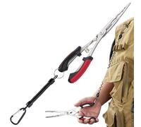 Alicates de pesca - Cortador de línea portátil de acero inoxidable - Equipo de pesca cortador de lino | Para uso en estanques, lagos, piscinas, al pescar con cebos de pesca y moscas de hielo, así como