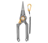 Alicates de pesca para agua salada, herramienta de pesca multifuncional de aleación de aluminio de alta calidad con abridor de anillos divididos, cortador de línea, removedor de gancho y crimpadora