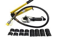 Alicates de prensado hidráulicos de 6T, contorno, crimpadora hidráulica, prensa radial, tubo de cobre con cabezal giratorio 360°, tubo de aluminio, mango de goma ergonómico, tenaza de contorno.