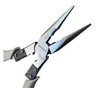 Alicates de Punta de Aguja, BOOSDEN Alicates de Puntas Planas 228mm, Alicates de punta larga de Alta Resistencia, Alicates de Punta Fina para Electricista, Hacer joyas, Suministros de Pasatiempos