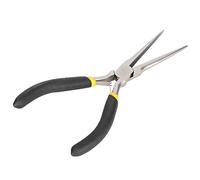 Alicates de punta larga Herramientas hechas a mano Alicates profesionales de punta plana larga de acero al carbono para fabricación de joyas Reparación de electrónica Suministros