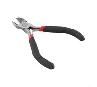 Alicates de punta plana doblada con corte lateral redondo para corte de precisión y agarre de componentes pequeños (C)