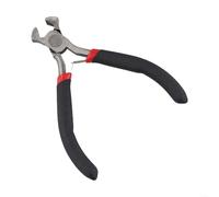 Alicates de punta plana doblada con extremo redondo lateral para corte de precisión y agarre de componentes pequeños (B)