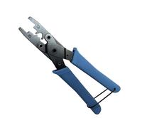 Alicates de red con mango ergonómico de 202 mm, herramienta de cable para conectores RJ45 fáciles y terminación precisa de cable, abrazadera de metal, crimpado de mandíbula plana