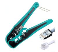 Alicates de red resistentes con mango de agarre cómodo y resistente | Mango ergonómico antideslizante, reduce la fatiga de la mano, ideal para tareas repetitivas de cable de red