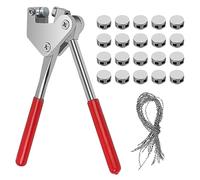 Alicates de Sellado Kit con 20 Precintos de Plomo 20 Hilos de Precinto, Alicates de Precinto de Acero de Contadores de Electricidad Diámetro del Cable