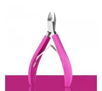 Alicates de silicona para uñas encarnadas, cortacutículas, cortauñas, tijeras de manicura y pedicura, color rosa y rojo.