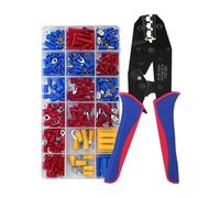 Alicates de trinquete ajustables con 300 lengüetas de cable, herramienta de crimpado de alambre surtido para conectores eléctricos