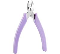 Alicates de uñas de manicura morados para diamantes de imitación, recogedor de gemas, cortador de alambre, pinzas de descarga de uñas, tijeras de cadena, herramienta de arte de uñas, herramienta