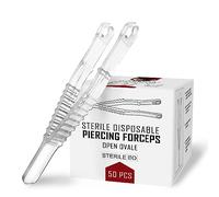 Alicates desechables estériles para perforar plástico 50 uds./10 uds. Alicates Warrior de un solo uso Abierto Oval