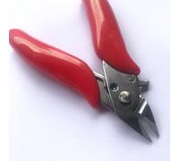 Alicates diagonales de 3.5 pulgadas, pequeños alicates electrónicos de corte suave, mini cortadores de alambre, mango de goma aislado, herramientas manuales modelo (rojo)