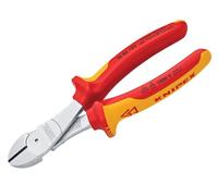 Alicates diagonales Knipex VDE alta palanca, 180mm