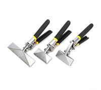 Alicates dobladores de chapa, herramienta de crimpado manual con mango recto y codo, 75 mm y 150 mm de ancho de mandíbula, acero de aleación de cromo vanadio para marco de acero ligero (A)