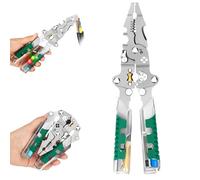 Alicates Eléctricos 18 En 1 Con Comprobador De Voltaje, Destornillador Plegable Con Punta For Cortar Y Tensar Cables, Agarre Ergonómico Antideslizante.(1*pcs)