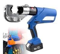 Alicates electrohidráulicos, alicates crimpadores de cables hidráulicos recargables, con juego de 12 matrices y LED para ingeniería eléctrica y mantenimiento de automóviles.,EZ-400