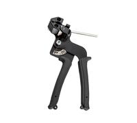 Alicates for bridas de cables de acero inoxidable, herramienta manual for bridas de mangueras de metal reutilizables, juego de bridas for sujetar y soltar la tubería, 100 Uds., 4,6-12mm(Black PG100)