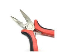 Alicates for extensiones de cabello, anillos profesionales for herramienta de microcuentas de silicona Nano(1unit red)