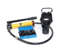 Alicates hidráulicos divididos, Crimpadora hidráulica de 15 toneladas, máquina prensadora multiusos con 13 matrices, adecuado para el mantenimiento de vehículos ferroviarios, instalaciones mecánicas y