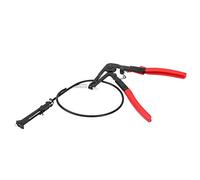 Alicates para abrazaderas de tubos, pinzas con mordaza flexible de garganta, herramienta de abrazadera para mangueras de acero al carbono con empuñadura ergonómica para la