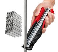 Alicates para Anillas de Cercado | Grapadora Instaladora de Abrazaderas con 2500 Clavos Tipo C | Grapadora De Anillas | Para Jaulas Mascotas, Tapicería, Asientos Coche, Fundas, Redes Avícolas, Tripas
