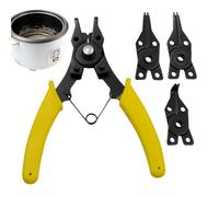 Alicates Para Anillos Circulares - Alicates Para Anillos 4 En 1, Clip Externo Interno, Herramienta Resistente | Reparación De Automóviles, Joyería, Electricidad, Cables Y Mangueras Para Mecánica Y Tra