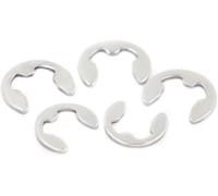 Alicates para anillos de retención, Anillos de retención externos acero inoxidable, rodamiento eje, clip tipo E, Circlip M1.2-M15, paquete(M8 10pcs)