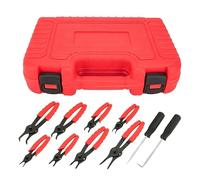 Alicates para anillos elásticos | Kit de herramientas manuales para trabajos pesados - Juego de pinzas para anillos elásticos interiores y exteriores | Mantenimiento de moto coche casa garaje taller