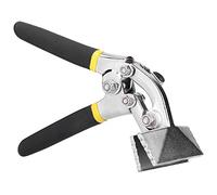 Alicates para bridas Pinzas para engarzar de punta plana Cerradora de mango curvo Herramienta de costura para doblar manualmente para doblar placas de metal y plástico Acero al