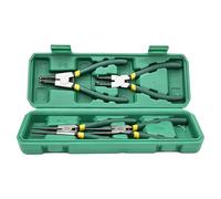 Alicates Para Circlips | Conjunto de clips de resorte internos y externos | Con bloqueo y carga de resorte | Para el hogar taller de construcción automotriz mecánico plomero electricista construcción