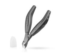 Alicates para cutículas, color negro, cortacutículas, 5 mm, profesional, herramientas de manicura, cortacutículas con mango de goma