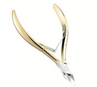 Alicates para cutículas de acero inoxidable, tijeras profesionales para quitar cutículas, cuidado de los dedos, manicura, cortaúñas, herramientas doradas y plateadas.
