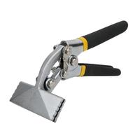 Alicates para doblar hojas, alicates de costura de 6 pulgadas, herramienta de doblado manual de dobladora recta de metal multifuncional, alicates de costura con mango antideslizante(curva)