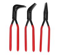 Alicates para doblar metal, 3 piezas, cerradoras manuales, acero de alto carbono de grado profesional, recto, mandíbula de 45 grados, 90 grados, alicates para doblar y aplanar