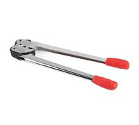 Alicates para Embalaje Máquina Flejadora Manual Empaquetadora Doble Sellador Tensor Fleje Plástico Cinta Sellar Cajas Cartón Papel Industrial Herramienta Cerrado Seguro Transporte Paquetes